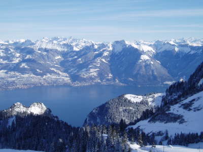 View from highest piste
