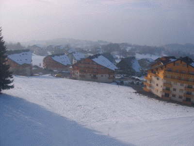 View of apartment from gondola